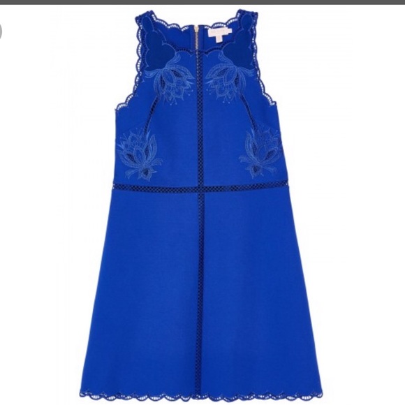 Ted Baker Codi embroidered scalloped hem dress - Picture 4 of 5